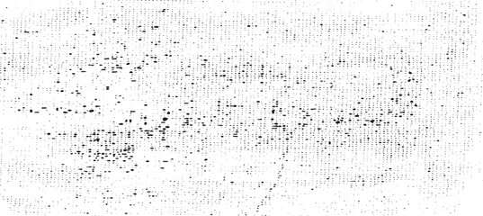 Grunge distressed dust overlay texture on transparent background. Grunge background of black and white. Abstract illustration texture of cracks, chips, dot isolated on transparent background PNG file.