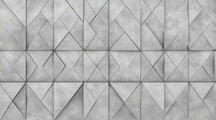 Fototapeta premium Stunning Geometric Concrete Texture with Triangular Pattern, Ideal for Modern Architectural Designs, Interior Decor, and Contemporary Backgrounds