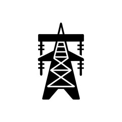 creative details transmission tower icon vector illustration