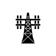 creative details transmission tower icon vector illustration