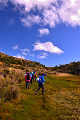 Obraz premium hikers in the mountains