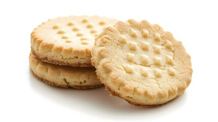 Shortbread Cookies isolated on white background