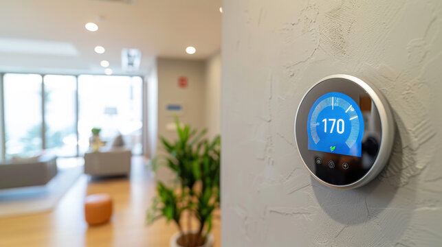 Modern home with energy efficient app interface for smart living solutions