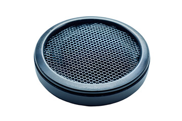 Dark Metal Speaker Grille Close-up.