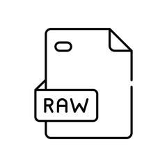 Raw File Vector icon