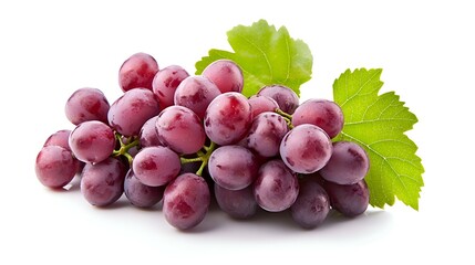 Fototapeta premium Red Grapes isolated on white background