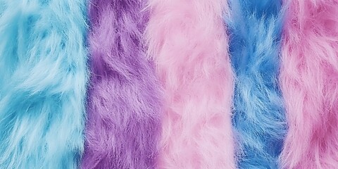 Obraz premium Pastel fluffy texture background with blue, pink and purple hues for design