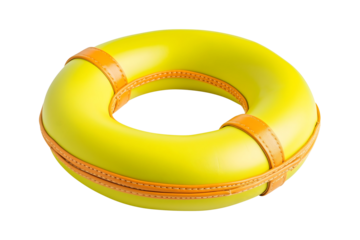 yellow inflatable swim ring isolated png transparent cutout