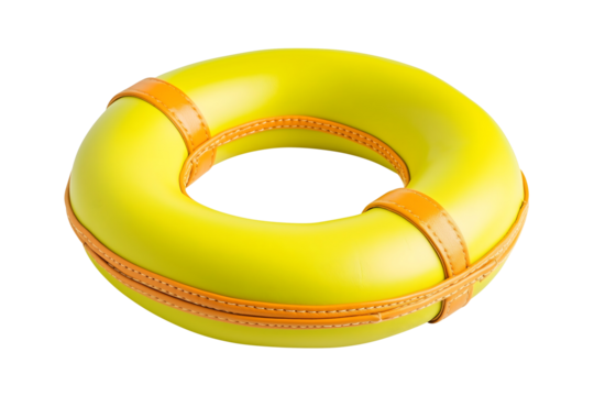 yellow inflatable swim ring isolated png transparent cutout