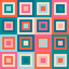 Abstract retro vintage colorful geometric pattern background