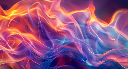 Obraz premium Abstract colorful background with wavy, soft lines and vibrant colors.