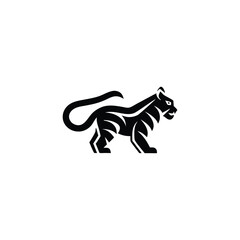 Fototapeta premium Savage Majesty Tiger Emblem