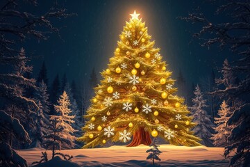 Christmas, tree Santa close, Christmas  gift