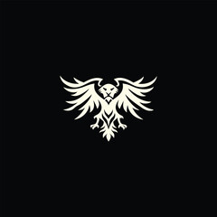 Fototapeta premium Tiger and eagle logo design in illustrator