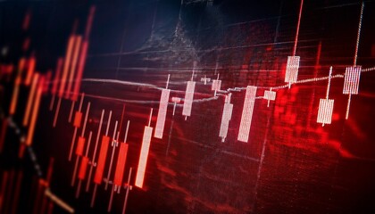 Fototapeta premium stock market graph