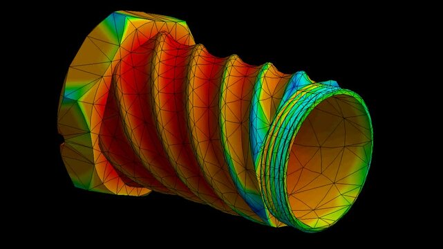 Project 1Mechanic simulation engineering - Stress and breakpoint analysis of hollow bolt under force and moment conditions