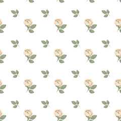 Seamless pattern with roses