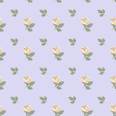 Fototapeta premium Seamless pattern with roses