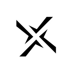 x letter logo icon design illustration