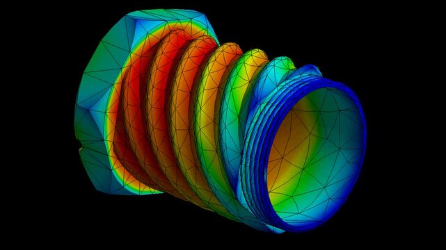 Project 1Mechanic simulation engineering - Stress and breakpoint analysis of hollow bolt under force and moment conditions
