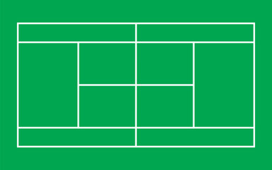 The tennis court icon. Sport symbol. Flat