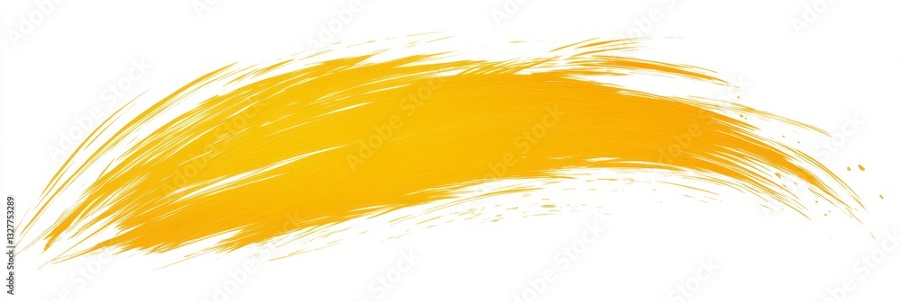 Aufkleber abstract yellow brush stroke vibrant artistic background with dynamic texture and flowing lines