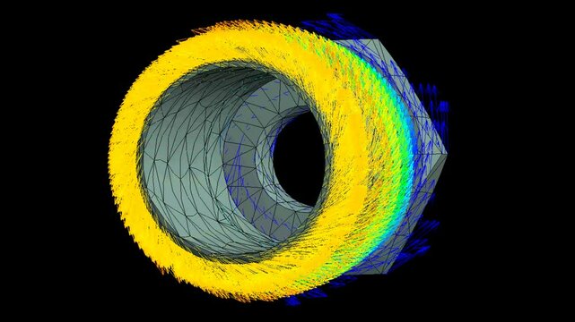 Project 1Mechanic simulation engineering - Stress and breakpoint analysis of hollow bolt under force and moment conditions