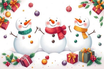 Christmas, tree Santa close, Christmas  gift