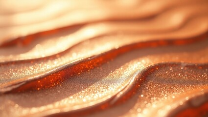 Macro photography of the shimmering cosmetic highlighter.