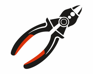 creative details insulated pliers icon vector illustration