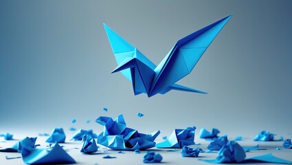 Business Success Inspiration and motivation theme represented as a symbol of creativity and metamorphosis, along with an icon of change and transformation.