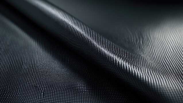 Close-up view of fusible interlining featuring a resin finish on the opposite side.