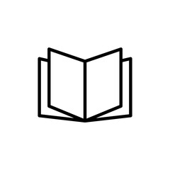 Book icon logo design. open book sign and symbol. ebook icon