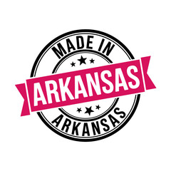 Obraz premium Made in Arkansas Badge
