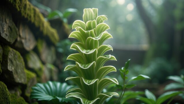 The Euphorbia tithymaloides, a botanical wonder showcasing a unique zigzag design, demonstrates the extraordinary nature of design in the natural world.
