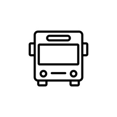Bus icon logo design. bus sign and symbol