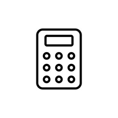 Calculator icon logo design. Accounting calculator sign and symbol.