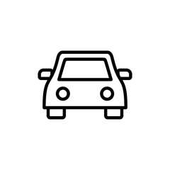 Car icon logo design. car sign and symbol. small sedan