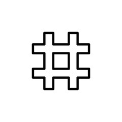 Obraz premium Hashtag icon logo design. hashtag sign and symbol