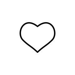 Love icon logo design. Heart sign and symbol. Like icon vector.