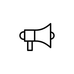 Megaphone icon logo design. Loudspeaker sign and symbol