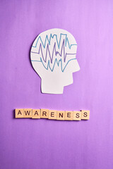 Epilepsy awareness Medical Concept of Neurological Disorders and Brain Health