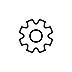 Setting icon logo design. Cog sign and symbol. Gear Sign