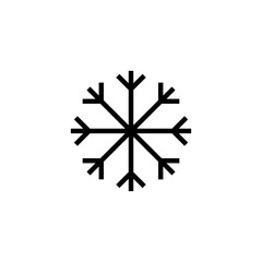 Snow icon logo design. snowflake sign and symbol