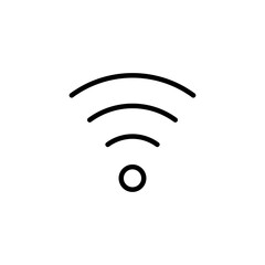 Wifi icon logo design. signal sign and symbol. Wireless  icon