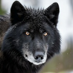 Fototapeta premium Black Wolf