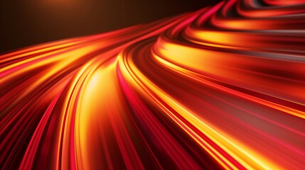 Obraz premium Abstract background with red and orange lines on black, with a modern gradient effect