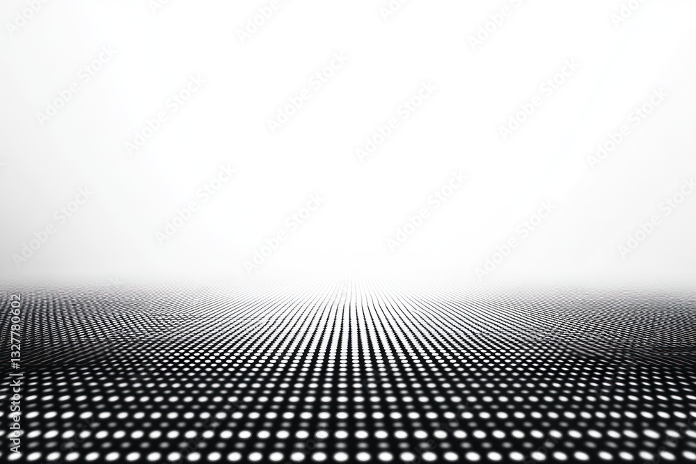 Poster abstract pattern of dots creating a gradient effect