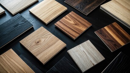 Samples of laminated panels.