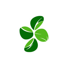 green leaf logo